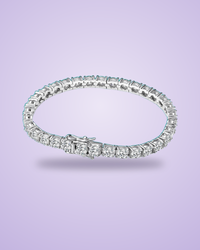 Classic moissanite tennis bracelet — lavender gradient