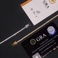 Moissanite Tennis Bracelet - 2mm D-VVS1 (925 Sterling Silver)