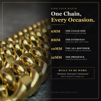 Cuban link width guide — which mm width fits your look — Showtime Gems