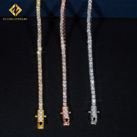 Moissanite Tennis Bracelet — 2mm D-VVS1, GRA-Certified (925 Sterling Silver)