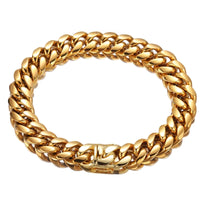 Miami Cuban Link Chain — 6–18mm Box Dragon Clasp, 18K Gold PVD Stainless Steel