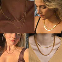 Miami Cuban Link Chain for Men — 18K Gold, Silver & Black Non-Tarnish Stainless Steel