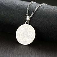 Seven Archangels Seal Pendant Necklace — Stainless Steel (Gold / Silver / Black)
