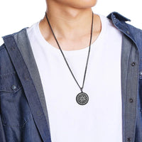 Seven Archangels Seal Pendant Necklace — Stainless Steel (Gold / Silver / Black)