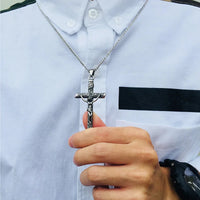 Crucifix Cross Necklace — Gold & Silver Non-Tarnish Stainless Steel