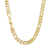 Figaro Chain — 2–10mm, 14K Gold Plated Non-Tarnish Steel