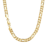 Figaro Chain — 2–10mm, 14K Gold Plated Non-Tarnish Steel