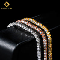 Moissanite Tennis Bracelet — 2mm D-VVS1, GRA-Certified (925 Sterling Silver)