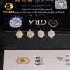 Moissanite Stud Earrings — 8.5mm Round, 925 Sterling Silver