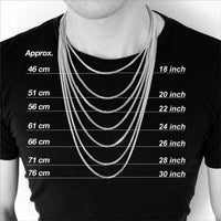 Miami Cuban Link Chain for Men — 18K Gold, Silver & Black Non-Tarnish Stainless Steel