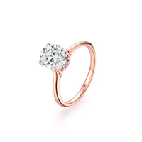Oval-Cut Moissanite Ring — 2ct D-VVS1 (925 Sterling Silver)