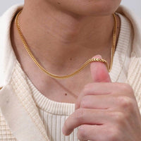 Foxtail Franco Chain Necklace — Gold-Plated Non-Tarnish Stainless Steel