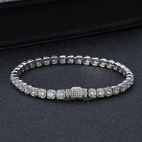 Flip-Clasp Tennis Bracelet — 5mm 5A CZ, 18K Gold-Plated