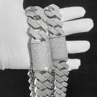 7-Row Iced CZ Cuban Chain — 30mm Statement