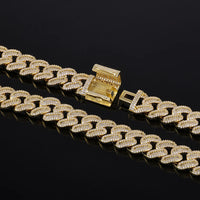 Iced CZ Cuban Bracelet — 15mm Chunky, Hip-Hop