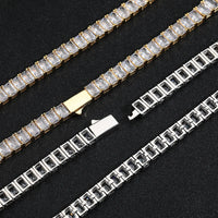 Star-Link Iced CZ Tennis Bracelet — 3mm Dainty (White Gold-Plated)