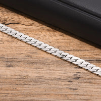 Flat Cuban Link Bracelet — Waterproof Miami Curb Stainless Steel
