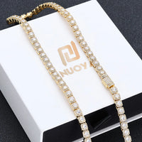 Flip-Clasp Tennis Bracelet — 5mm 5A CZ, 18K Gold-Plated