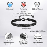 Gothic Cuban Bracelet — Flat Miami Curb Stainless Steel (Gold / Silver / Black)