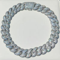 6-Row Iced CZ Cuban Chain — 24mm Bubble (Gold / Silver)