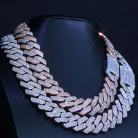 Iced CZ Miami Cuban Chain — 20mm Two-Tone