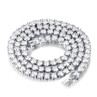 Moissanite Tennis Necklace — 2 to 6.5mm D-Color, GRA-Certified (925 Silver)