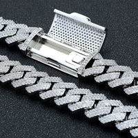 Prong-Set Iced CZ Cuban Chain — 16mm Chunky (Gold / Silver)