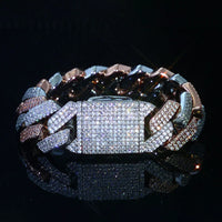 Iced CZ Miami Cuban Chain — 20mm Two-Tone