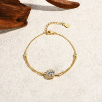 Moissanite Tennis Bracelet — 6.5mm 1ct, Adjustable (925 Sterling Silver)
