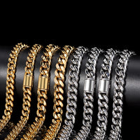 Cuban Link Bracelet — 8–14mm, 18K Gold PVD Stainless Steel