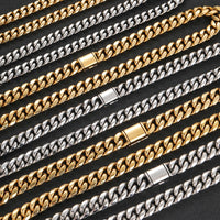 Cuban Link Bracelet — 8–14mm, 18K Gold PVD Stainless Steel