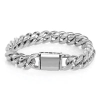 Cuban Link Bracelet — 8–14mm, 18K Gold PVD Stainless Steel