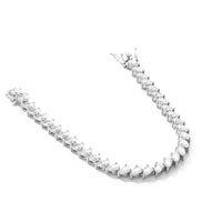KNOBSPIN 4x6mm Pear Moissanite Tennis Bracelet s925 Sterling Silver Plated 18k White Gold with GRA Fine Bracelet for Women Man
