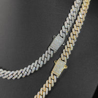 2-Row Iced CZ Cuban Chain — 8mm Thin (Gold / Silver)