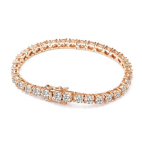 Moissanite Tennis Bracelet — D-VVS1, 18K White Gold-Plated (925 Silver)