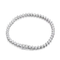 3-Claw Moissanite Tennis Bracelet — 3mm D-Color, GRA-Certified (925 Silver)