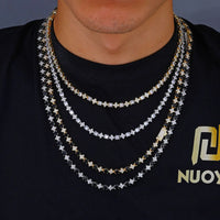 Iced-Out Tennis Chain — 6mm CZ Sparkle, 18K Gold-Plated (Necklace & Bracelet)
