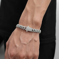 2-Row Iced CZ Cuban Chain — 8mm Thin (Gold / Silver)