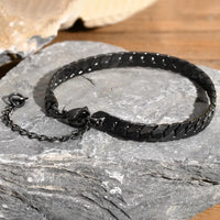 Gothic Cuban Bracelet — Flat Miami Curb Stainless Steel (Gold / Silver / Black)