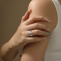 Evil Eye Blue Corundum Ring — Gold-Plated (925 Sterling Silver)