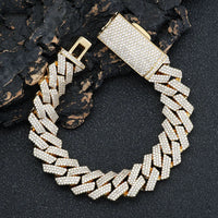 Prong-Set Iced CZ Cuban Chain — 16mm Chunky (Gold / Silver)