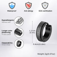 Brushed Steel Huggie Hoop Earrings — Anti-Allergy Stainless Steel (Silver / Black)