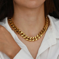 Diamond-Cut Cuban Chain — 8–14mm 4-Sided Faceted Stainless Steel