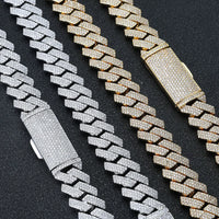 Prong-Set Iced CZ Cuban Chain — 16mm Chunky (Gold / Silver)