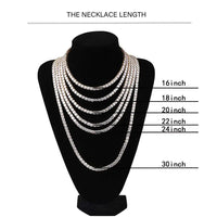 Iced-Out CZ Tennis Chain — 18K Gold-Plated Necklace