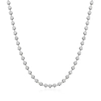 Full Moissanite Tennis Necklace — 3mm D-Color, GRA-Certified (925 Silver)
