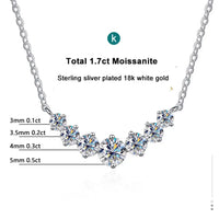 Moissanite Pendant Necklace — D-VVS1, 18K Yellow Gold-Plated (925 Silver)