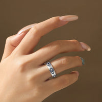 Evil Eye Blue Corundum Ring — Gold-Plated (925 Sterling Silver)
