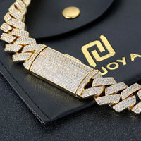Prong-Set Iced CZ Cuban Chain — 16mm Chunky (Gold / Silver)