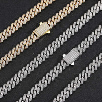 2-Row Iced CZ Cuban Chain — 8mm Thin (Gold / Silver)